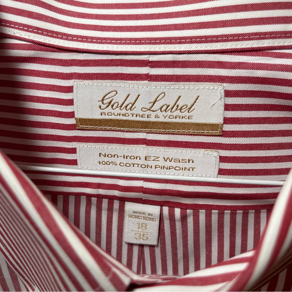 Roundtree and Yorke Dress Shirt size 18/35